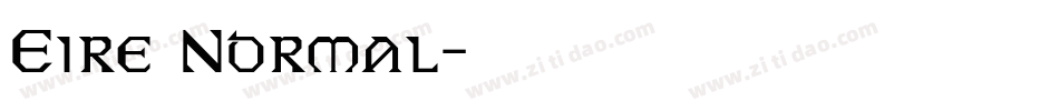 Eire Normal字体转换